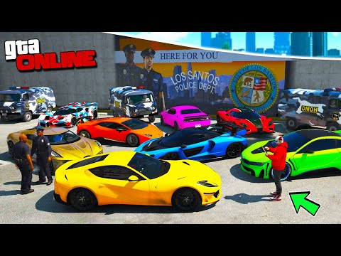 Видео: БИТВА ВОРОВ ГТА 5! УГНАЛ КУЧУ ДОРОГИХ ЧИТ ТАЧЕК ЗА 180 СЕК У ПОЛИЦИИ! ГТА 5 МОДЫ!