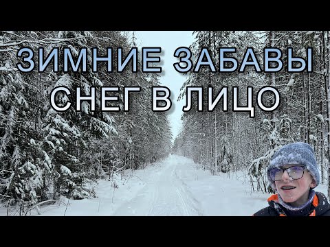 Видео: Зимние забавы. Снег в лицо