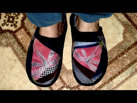 Видео: Шью ЛОСКУТНЫЕ ТАПОЧКИ :  выкройка + ПОШАГОВАЯ инструкция