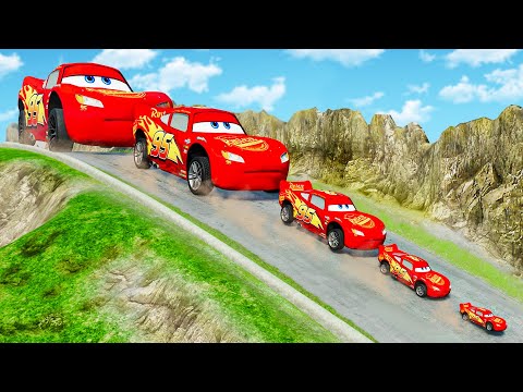 Видео: МОЛНИЯ МАККУИН ПРОТИВ АДСКОГО СПУСКА БЕЗ ТОРМОЗОВ В BeamNG.Drive