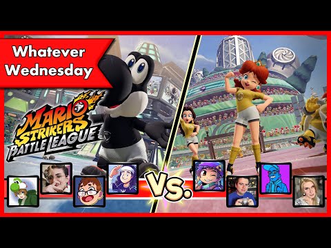 Видео: Mario Strikers: Battle League — локальный многопользовательский режим на 8 игроков! Командный бой...