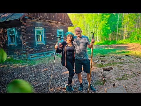 Видео: Купили хутор в глухом лесу и восстанавливаем его. Но и на усадьбе есть работа всегда.