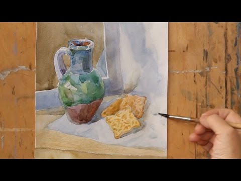 Видео: Уроки рисования. Акварель (16.10.2015)
