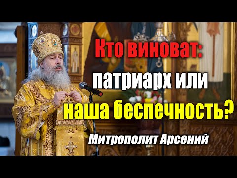 Видео: Кто виноват: патриарх или наша беспечность? — проповедь митр. Арсения 6.3.22 г.