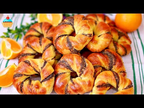 Видео: АПЕЛЬСИНОВЫЕ БУЛОЧКИ С МАКОМ - ну, оОчень вкусные!