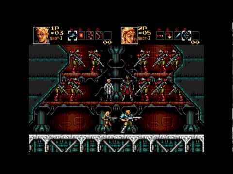 Видео: Contra Hard Corps (2 players, No death, way 1-1) [SMD] - Walkthrough / Прохождение