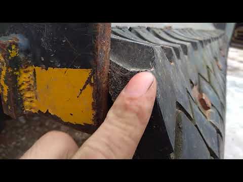 Видео: Как сделать резину на отвал к трактору.