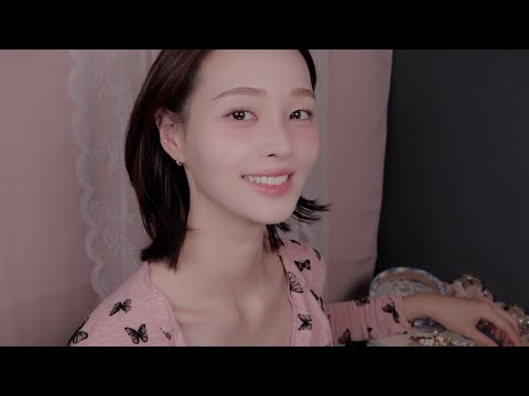 Видео: ASMR(sub)Магазин шпилек, который усыпляет|Уход за кожей головы, звук расчесывания волос|Hairpin shop