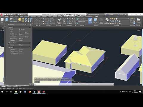 Видео: Как быстро посторить любую крышу в AutoCad