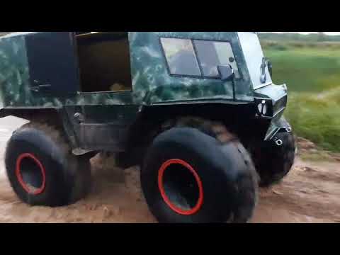 Видео: Вездеход"ТЕХНИК" на колесах 1370