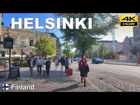 Видео: Хельсинки – 4K пешеходная прогулка | Исследуем центр Хельсинки | Финляндия 🇫🇮 сен. 2024 [4K HDR]