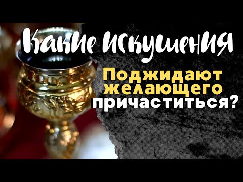 Видео: Какие искушения поджидают желающего причаститься?...