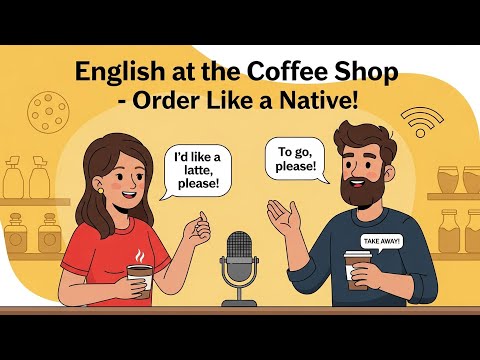 Видео: Английский в повседневной жизни — ☕ Говорите естественно в кофейне | Узнайте, как заказывать, как...