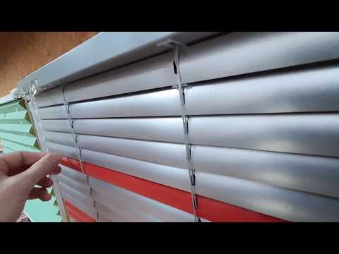 Видео: Просвет на горизонтальных жалюзи системы Холис / Clearance on horizontal blinds of the Holis system