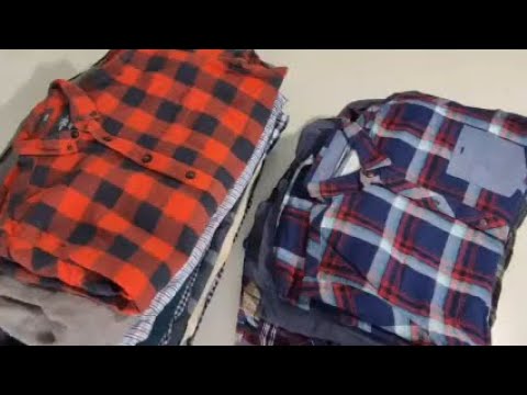 Видео: Лот 1287 Рубашки Мужские Зима Германия ПРЕМИУМ 1210ркг 16,3кг 54ед