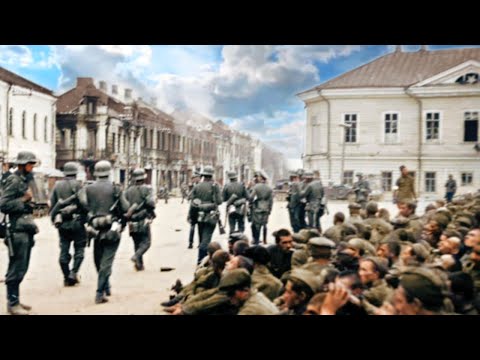Видео: Частные съемки офицеров 2-й танковой группы боёв за Могилёв (Июль 1941 года)