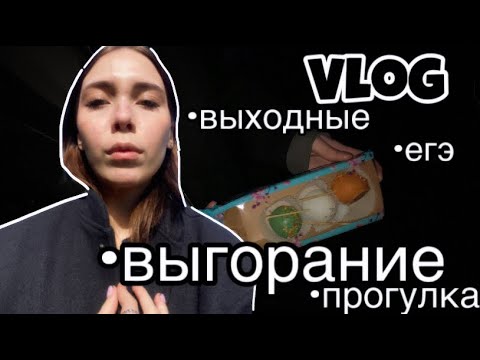 Видео: ВЛОГ/выходные,подготовка к егэ🕊️