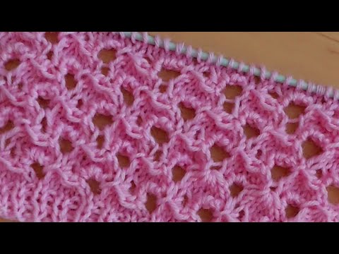 Видео: Интересный 👍затейливый узор спицами для блузы, кофточки, туники.