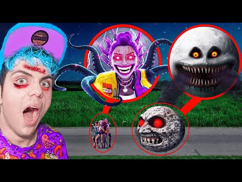 Видео: KPOP DEMON HUNTERS, обладаемые пробуждающейся луной, снято с помощью дрона!!