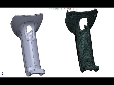 Видео: Solidwork_Реверс за сканом - ручка для сканера. Секрети комбінованого моделювання.