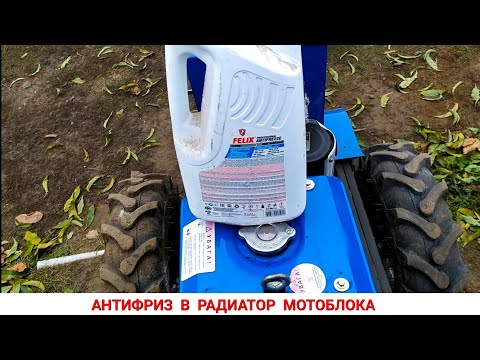 Видео: АНТИФРИЗ В РАДИАТОР МОТОБЛОКА