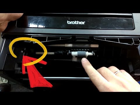 Видео: Brother DCP-7055/7070. Нет бумаги. Замятие бумаги в кассете