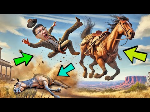 Видео: Жылқымен соқтығысып қалдым ДТП (Red Dead Redemption 2) #9