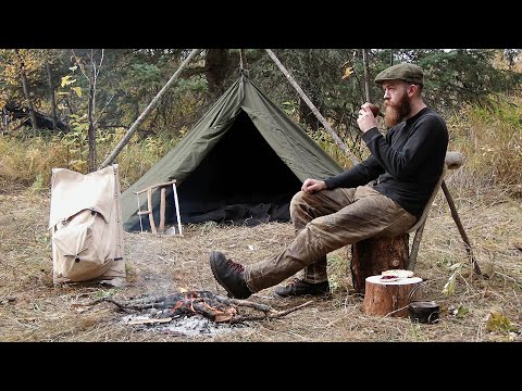 Видео: 3-дневный поход в бушкрафт: брезентовая палатка, изделия из дерева и жизнь в дикой природе