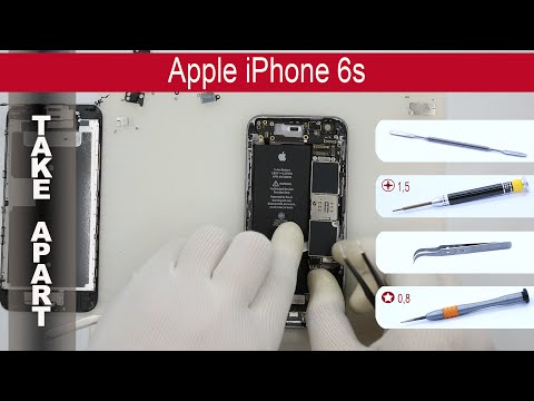 Видео: Как разобрать 📱 🍎 Apple IPhone 6S A1633, A1688, A1700 разборка и ремонт