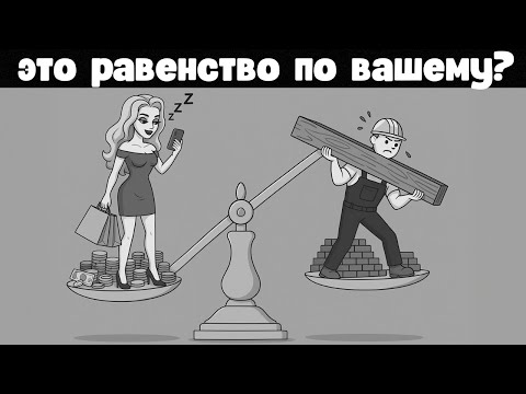 Видео: Жесткая ложь о равенстве: почему женщины хотят больше прав, но не обязанностей