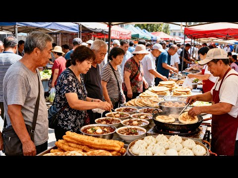 Видео: Уникальный утренний рынок Кайфэна, кулинарное наследие древнего города
