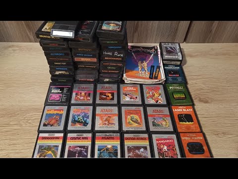 Видео: Распаковка [Unboxing 22] посылки с картриджами на Atari (SwordQuest, Moon Patrol, Vanguard, Pitfall)