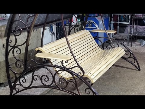 Видео: Качели садовые своими руками! garden swing with your own hands