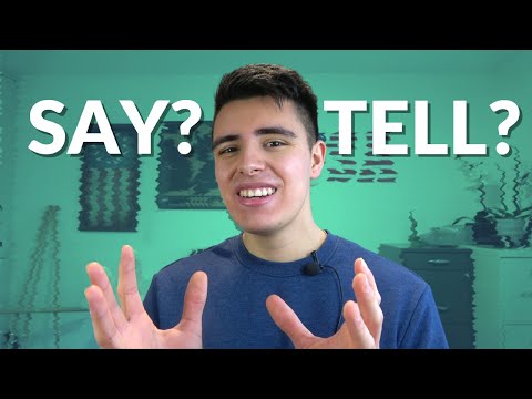 Видео: Разница между SAY и TELL с примерами / УРОК английского