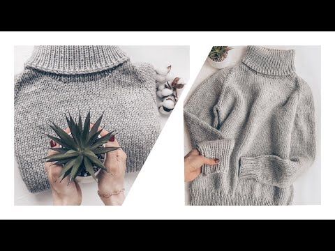 Видео: Объёмный свитер с воротником за 24 часа/24-hour sweater with a large collar