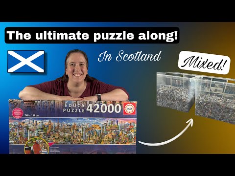 Видео: Хотите приехать в Шотландию и собрать 42 000 деталей вместе со мной? Международный лагерь пазлов ...