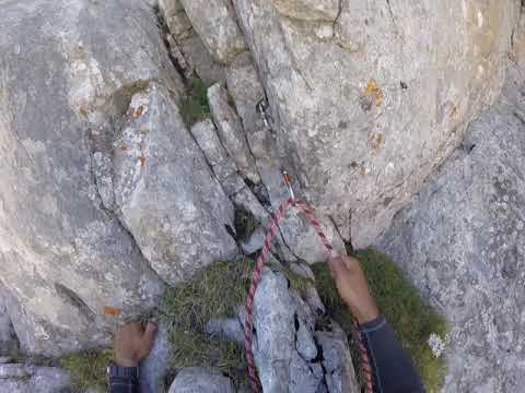 Видео: Пирин - Северната стена на Вихрен по маршрут "Скалния жлеб" - 11