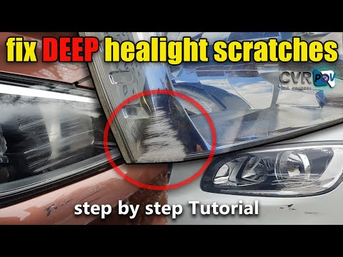 Видео: Как отремонтировать ГЛУБОКИЕ царапины на фарах