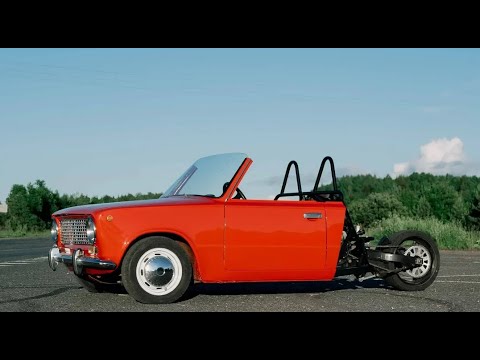 Видео: ВАЗ 2101 КАБРИО-ТРАЙК обгоняет СПОРТБАЙКИ | 200км\ч | ДРИФТ