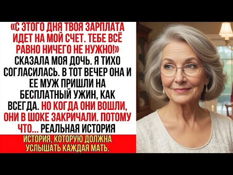Видео: "С этого дня я хочу, чтобы твоя зарплата шла на мой счет!" сказала дочь. Чего она не знала, так это…