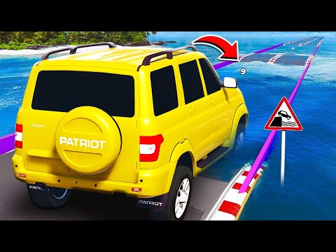 Видео: СМОЖЕТ ЛИ ГИГАНТСКИЙ УАЗ ПАТРИОТ ПРОЕХАТЬ ГЛУБОКУЮ ЯМУ С ВОДОЙ 🌴 ГТА 5 МОДЫ РАЙЛЮХА