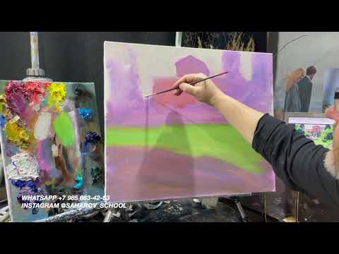 Видео: Видео-урок "Усадьба в Головинке". Художник Игорь Сахаров