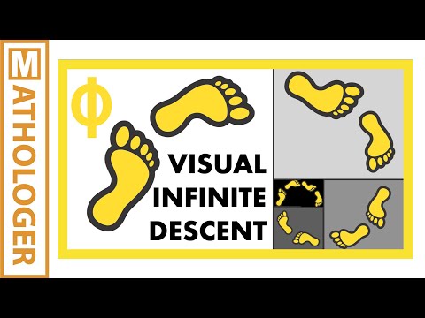 Видео: Спираль золотого сечения: визуализация бесконечного спуска