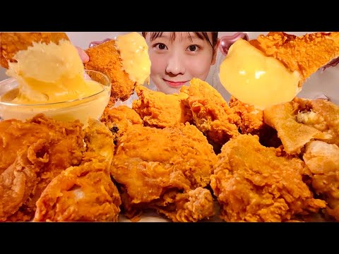 Видео: ASMR KFC острая жареная курица【русские субтитры】【Mukbang/ Eating Sounds】