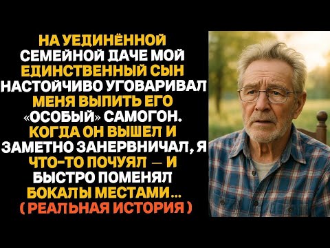 Видео: Мой сын настаивал, чтобы я выпил его «особый» самогон — но когда он вышел, я тихо поменял бокалы мес