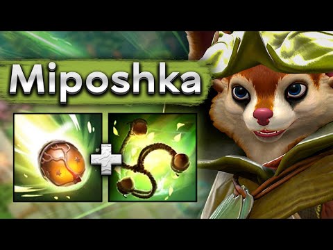 Видео: Саппорт, который тащит игру! Мипошка на Худвинк - Miposhka Hoodwink 7.37 DOTA 2