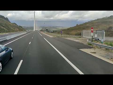 Видео: А75 Франция , самые высокие горы 