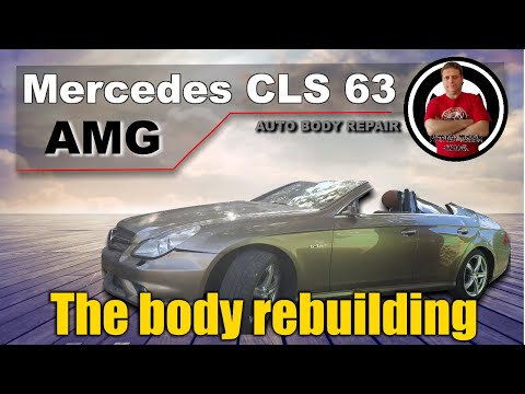 Видео: Mercedes CLS63 AMG. Body rebuilding. Ремонт кузова.