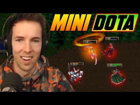 Видео: Давайте попробуем MINI DOTA! Новый мод для MOBA-игры 3 на 3 от W3C!
