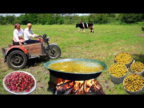 Видео: ЧУДЕСНЫЙ вкусный день бабушки и дедушки - Сельская жизнь АЗЕРБАЙДЖАНА